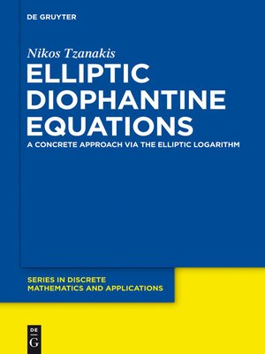 cover image of Elliptic Diophantine Equations